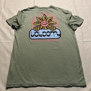 Volcom green and blue organic